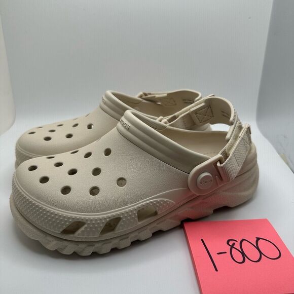 CROCS KIDS' DUET MAX II TD CLOGS CREAM J3/8.5 - RETURN - Picture 3 of 7